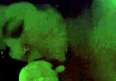 in this asian couple scene the girl didn't like the movie so she sucks and drinks the milk instead