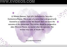 F4m femdom joi-denial orgasm control in intriguing domination instructions