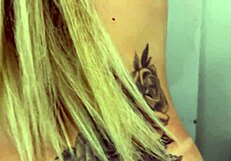 Blonde Emo Girl Sucks Cock in Public Store Fitting Room Before Intense Fucking and Cumming