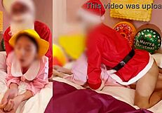 i creampie small pussy in christmas cosplay