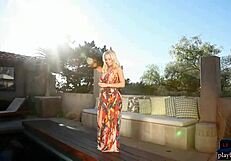 Perfect MILF Blonde from Houston Texas Undresses in Hot Photoshoot