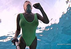 Ever Seen a Transparent Wet Swimsuit Flash in a Public Pool?