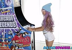 Asian Gamer Teen 18+ Hard Fucking Monster Cock On Asianspanks Com