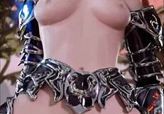 cartoon characters dance and striptease in anime hentai style