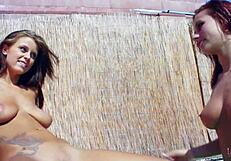 Damn, These Cute Teen Lesbians LICK and FUCK HARD by the Pool!