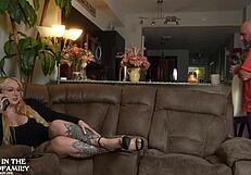 Fucking my stepdaughter's hot friend Skylar Vox in doggystyle bent over position - AITSFSE10 Part1