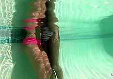 Damn, These Cute Teen Lesbians LICK and FUCK HARD by the Pool!