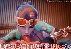 Widow Deepthroats Cock On Beach