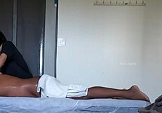 What’s behind this cute ass during a girl’s massage?