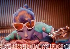 Widow Deepthroats Cock On Beach