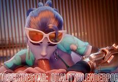 Widow Deepthroats Cock On Beach