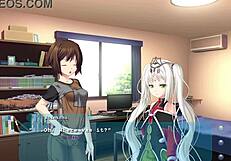 Princess roommate making out in dorm