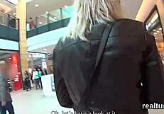 Czech nympho seduced in mall for raw POV pounding