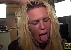 Busty British MILF Shannon's Boobs Dominated In Rough Fetish Scene