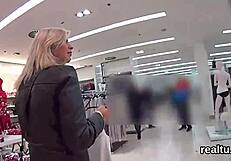 Czech nympho seduced in mall for raw POV pounding