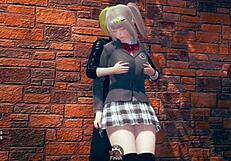 Blonde Big Tits JK Gets Handjob And Blowjob!