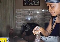 this dude was a beast on that doggy style with big clit and petite 18+ lover