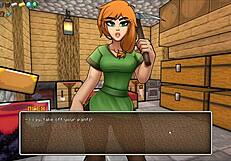 steve fucks the sexy watermelon in hornycraft parody