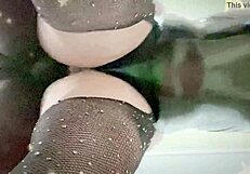 This Juicy Pussy Can't Be Contained in the Tight Latex Outfit.