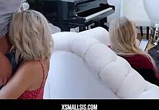 Blonde Teen 18+ Stepsister Stevie Grey Fucked by Stepbrother