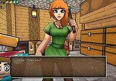 steve fucks the sexy watermelon in hornycraft parody