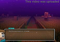 steve fucks the sexy watermelon in hornycraft parody