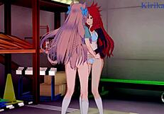 kanade am and maria cadenzavna eve explore lesbian hentai play