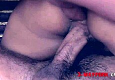 Hairy Brunette Feels Intense Double Penetration