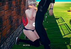 Blonde Big Tits JK Gets Handjob And Blowjob!