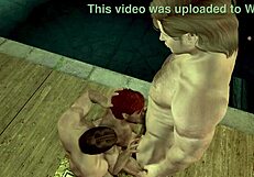 Gay blowjob trio with ass licking in Skyrim