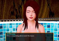 my new family episode 448, exploring blonde and redhead adventures in the game