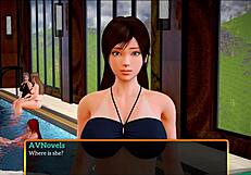 my new family episode 448, exploring blonde and redhead adventures in the game