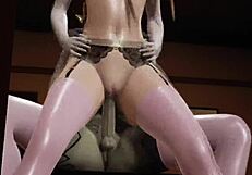 Princess Zelda gets creampied by puppet clone in 3D