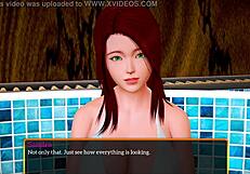 my new family episode 448, exploring blonde and redhead adventures in the game