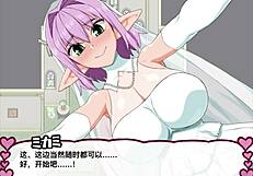 Japanese watermelon belly elfs in action in this animehentai game