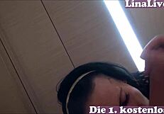 Skinny German girl meets for hotel date fun.