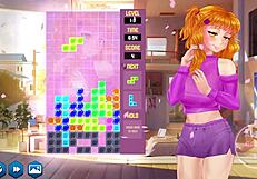 Commented gameplay of a hentai game with a gamer girl