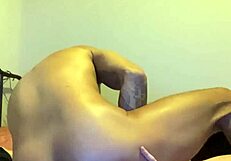 I lick Ella's spread ass in horny interracial rimjob