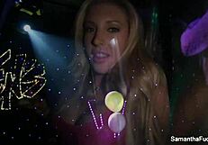 hey, samantha saint's backstage striptease is so hot