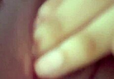 Indian babe fingers her shaved slutty cunt before work