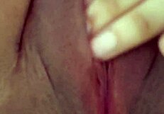 Indian babe fingers her shaved slutty cunt before work