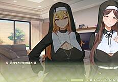 summer clover fired for giant cock in harem game