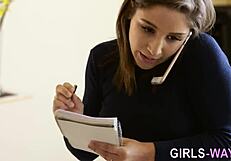 Lesbos splash and scissor in the bath.