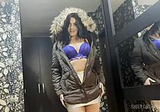 milfycalla- cum explosion on my fur jacket!