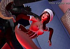 Is Krampus' new helper ready for that monster cock?