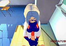 Takeyama Yuu Delivers Intense Handjob and Blowjob in Boku No Hero Hentai