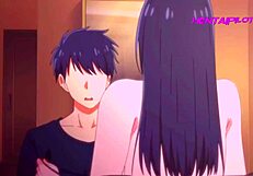 Busty stepmother teaches shy boy how to please women