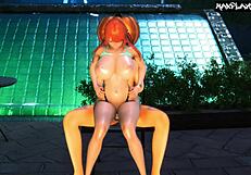 in this hentai, nami gets completely destroyed by intense action