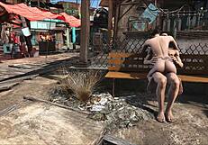 Public hentai porn in the world of Fallout 4's Diamond City
