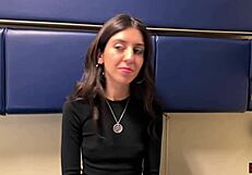 public agent - offered a girl casting on a train, wow! 🚂